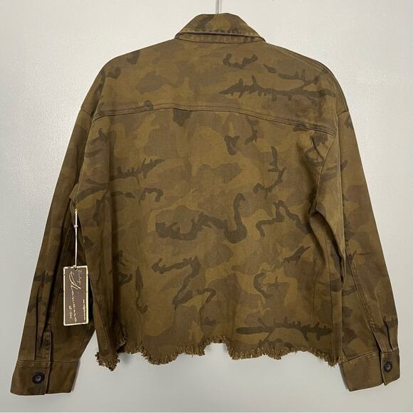NWT Vintage Havana Military Style Camo Jacket Green Women’s Medium - Picture 4 of 15